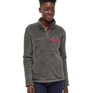 Patagonia Re-Tool Snap-T Fleece Pullover Women’s Size M | Feather Grey Polartec